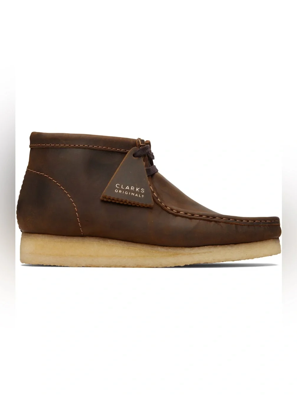 Clark’s Men’s Brown Wallabee Boot in brown beeswax • Sz 15